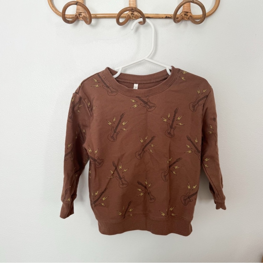 Rylee + Cru guitars crewneck 2-3y